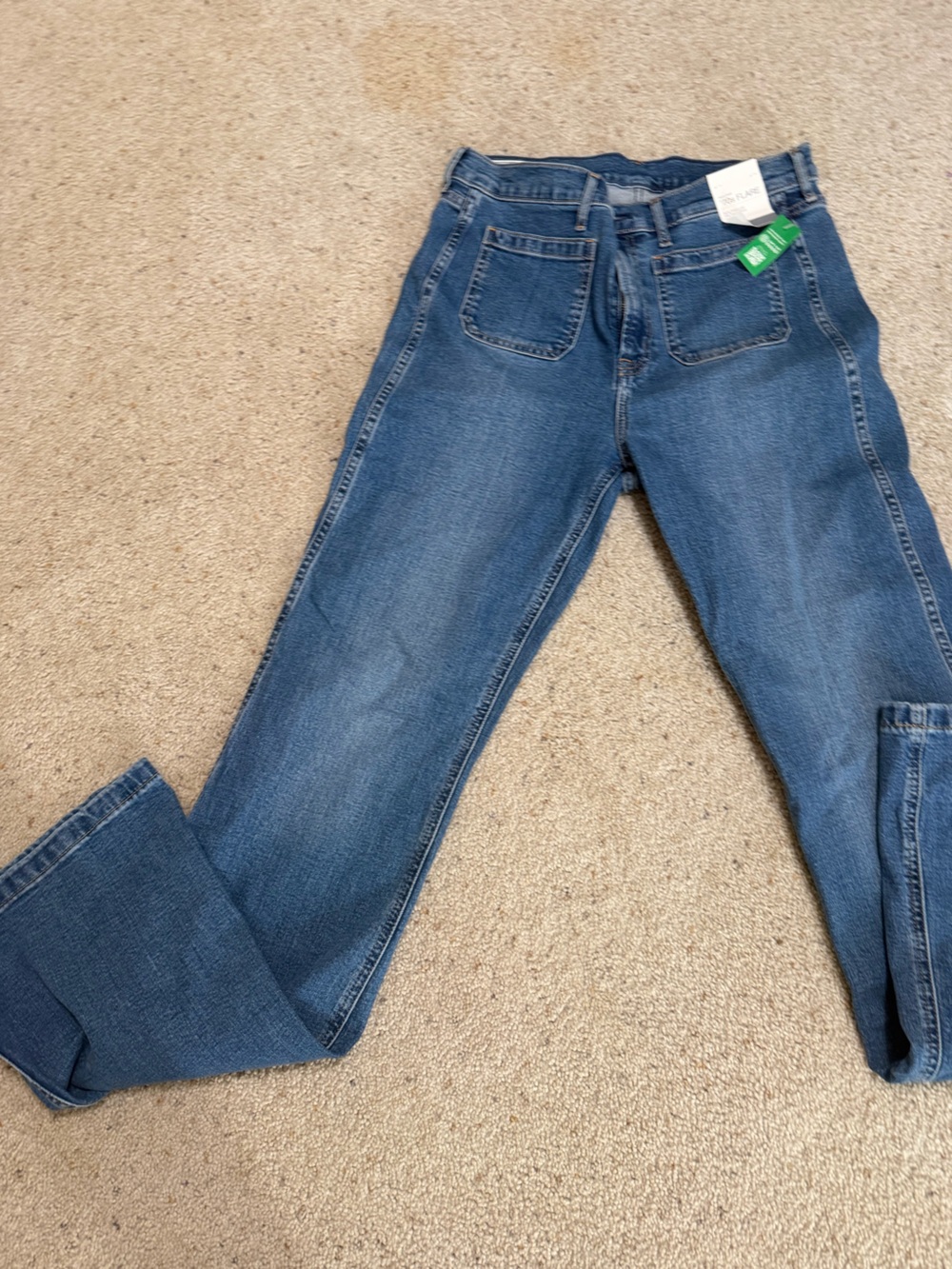 GAP 70s flare high rise jeans